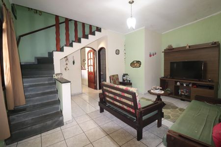 Sala de casa à venda com 3 quartos, 116m² em Vila Junqueira, Santo André