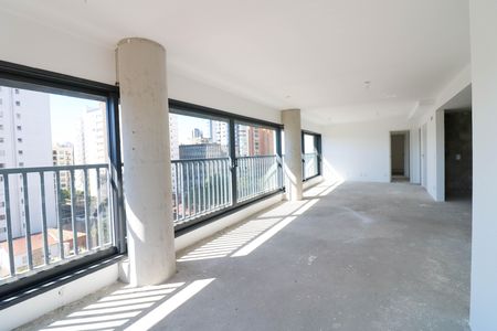 Sala / Cozinha de apartamento à venda com 3 quartos, 133m² em Brooklin, São Paulo