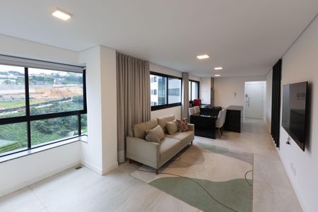 Sala de apartamento para alugar com 2 quartos, 82m² em Vila das Flores, Nova Lima