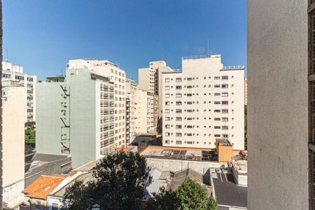 Vista da Sala de apartamento à venda com 1 quarto, 49m² em Higienópolis, São Paulo