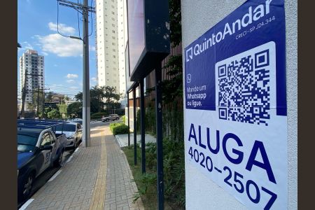 Apartamento para alugar com 125m², 3 quartos e 2 vagas Fachada do Prédio - Placa