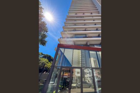 Studio à venda com 25m², 1 quarto e 1 vagafachada do predio