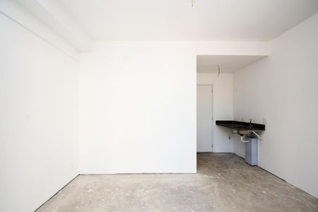 varanda Sala quarto de kitnet/studio à venda com 1 quarto, 25m² em Pinheiros, São Paulo