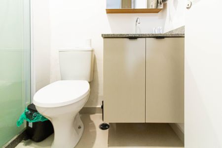 Apartamento para alugar com 27m², 1 quarto e sem vagaBanheiro da Suíte