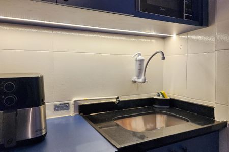 Studio à venda com 25m², 1 quarto e sem vagaCozinha 