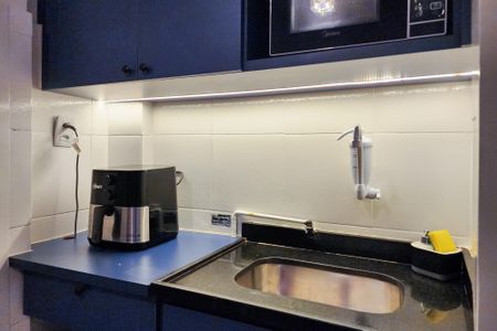 Studio à venda com 25m², 1 quarto e sem vagaCozinha 