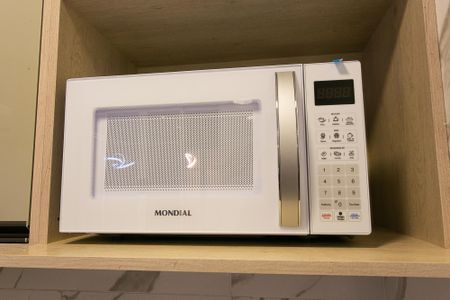 Cozinha - Microondas de apartamento para alugar com 1 quarto, 28m² em Penha de França, São Paulo