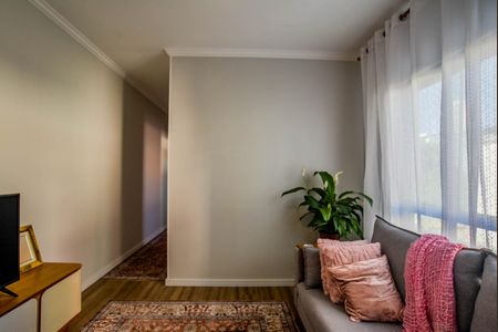 Sala de apartamento à venda com 3 quartos, 90m² em Vila Scarpelli, Santo André