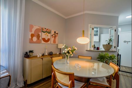 Sala de apartamento à venda com 3 quartos, 90m² em Vila Scarpelli, Santo André