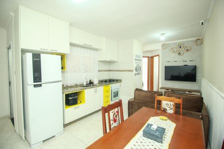 Sala/Cozinha de apartamento à venda com 2 quartos, 50m² em Vila Pires, Santo André