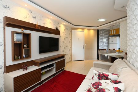 sala  de apartamento à venda com 3 quartos, 69m² em Jardim Henriqueta, Taboão da Serra