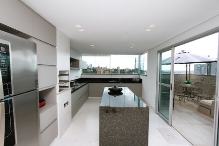 cozinha 1 de apartamento à venda com 4 quartos, 270m² em Estoril, Belo Horizonte