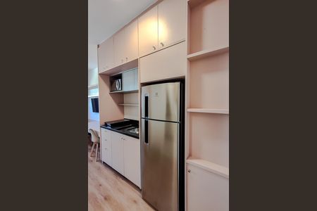 Cozinha de kitnet/studio para alugar com 1 quarto, 25m² em Vila Mariana, São Paulo