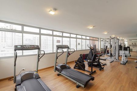 Apartamento para alugar com 45m², 1 quarto e 1 vaga Apartamento para alugar com 45m², 1 quarto e 1 vagaÁrea comum - Academia