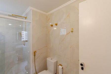 Banheiro da Suíte de apartamento para alugar com 1 quarto, 45m² em Indianópolis, São Paulo