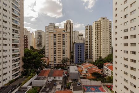 Vista da Sala de apartamento para alugar com 1 quarto, 45m² em Indianópolis, São Paulo