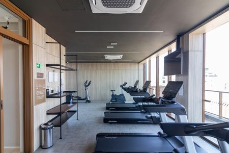 Apartamento para alugar com 47m², 1 quarto e 1 vaga Apartamento para alugar com 47m², 1 quarto e 1 vagaÁrea comum - Academia