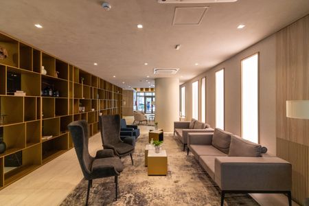 Apartamento para alugar com 47m², 1 quarto e 1 vaga Apartamento para alugar com 47m², 1 quarto e 1 vagaHall social