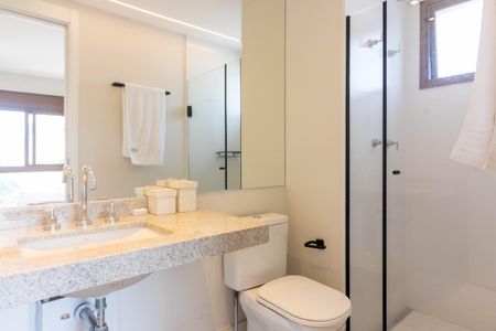 Apartamento para alugar com 47m², 1 quarto e 1 vaga Apartamento para alugar com 47m², 1 quarto e 1 vagaBanheiro da Suíte