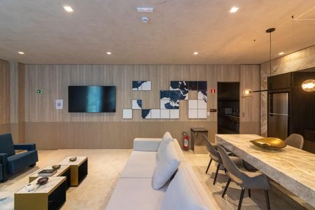 Apartamento para alugar com 47m², 1 quarto e 1 vaga Apartamento para alugar com 47m², 1 quarto e 1 vagaÁrea comum - Salão de festas