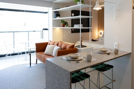 Studio para alugar com 33m², 1 quarto e 1 vagaSala