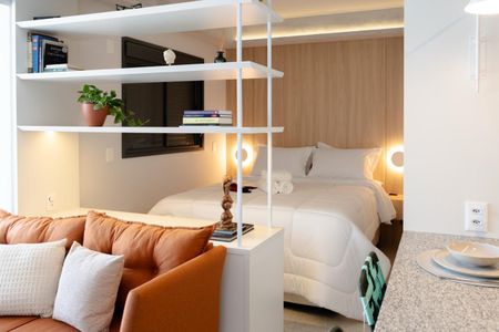 Studio para alugar com 33m², 1 quarto e 1 vagaSala