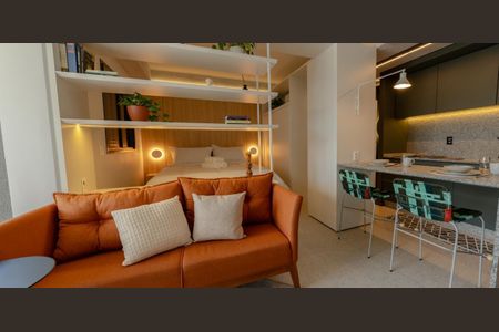 Studio para alugar com 33m², 1 quarto e 1 vagaSala