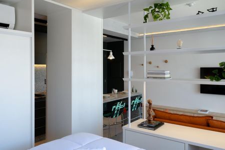 Studio para alugar com 33m², 1 quarto e 1 vagaQuarto