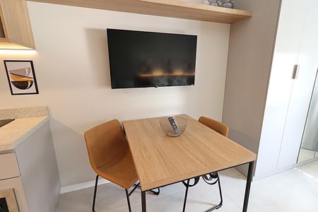 Cozinha de apartamento para alugar com 1 quarto, 29m² em Auxiliadora, Porto Alegre