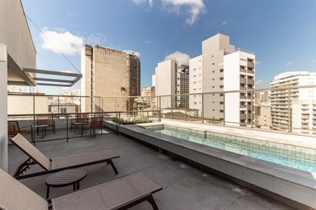 Studio para alugar com 31m², 1 quarto e sem vagaPiscina