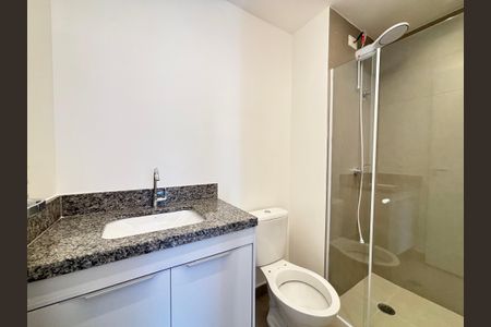 Apartamento para alugar com 25m², 1 quarto e sem vaga Apartamento para alugar com 25m², 1 quarto e sem vagaBanheiro da Suíte