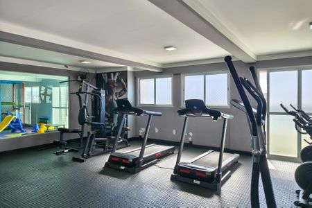 Apartamento para alugar com 57m², 1 quarto e 1 vaga Apartamento para alugar com 57m², 1 quarto e 1 vagaAcademia