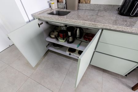 Cozinha de kitnet/studio para alugar com 1 quarto, 25m² em Perdizes, São Paulo