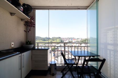 Sacada da Sala de apartamento para alugar com 1 quarto, 34m² em Jardim Santa Teresinha, São Paulo