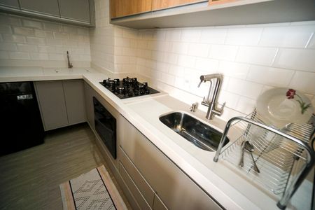Apartamento para alugar com 35m², 2 quartos e 1 vagaPia e cooktop