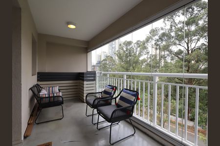 Varanda da Sala de apartamento para alugar com 2 quartos, 96m² em Morumbi, São Paulo