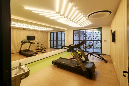 Studio para alugar com 30m², 1 quarto e sem vaga Studio para alugar com 30m², 1 quarto e sem vagaAcademia