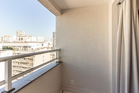 Varanda da Sala de apartamento para alugar com 1 quarto, 29m² em Centro Histórico de São Paulo, São Paulo