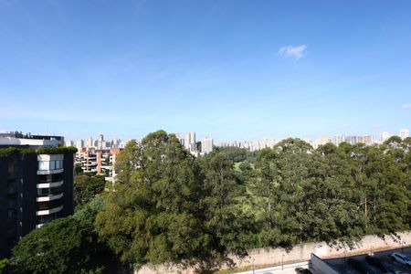 sacada vista de apartamento para alugar com 2 quartos, 37m² em Paraíso do Morumbi, São Paulo
