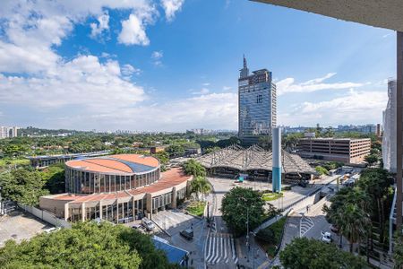 Varanda - Vista de apartamento à venda com 1 quarto, 42m² em Pinheiros, São Paulo