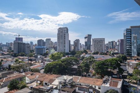 Varanda - Vista de kitnet/studio à venda com 1 quarto, 42m² em Pinheiros, São Paulo