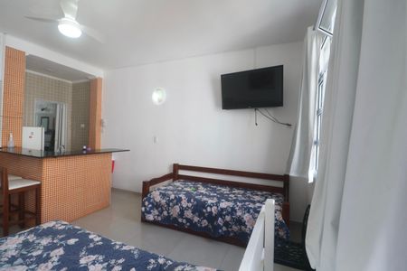 Sala de apartamento para alugar com 1 quarto, 31m² em Centro, Guarujá