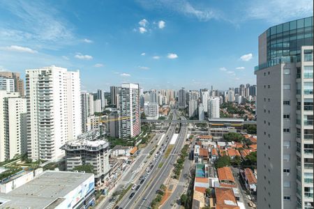 Varanda - Vista de kitnet/studio à venda com 1 quarto, 24m² em Cidade Monções, São Paulo