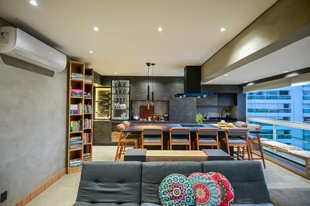 Sala de apartamento à venda com 3 quartos, 110m² em Parque do Morumbi, São Paulo