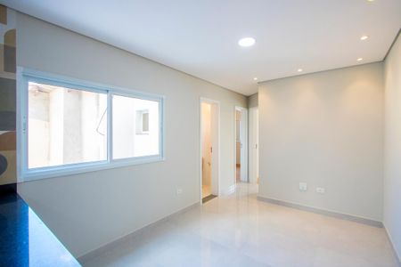 Sala de apartamento à venda com 2 quartos, 100m² em Vila Linda, Santo André