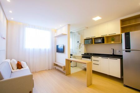 Sala de apartamento para alugar com 2 quartos, 37m² em Jardim, Santo André