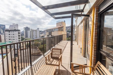 Studio para alugar com 55m², 1 quarto e 1 vagaVaranda  da Cozinha/Área de Serviço