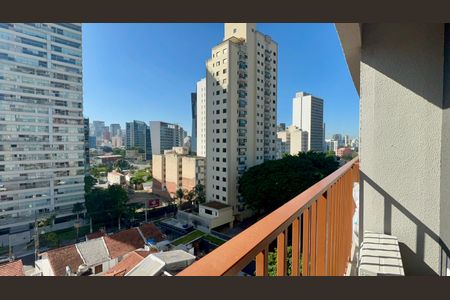 Varanda de kitnet/studio para alugar com 1 quarto, 25m² em Pinheiros, São Paulo