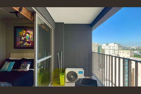 Studio para alugar com 28m², 1 quarto e sem vagaVaranda