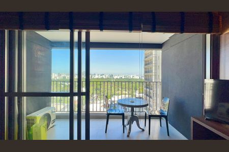 Studio para alugar com 28m², 1 quarto e sem vagaVaranda